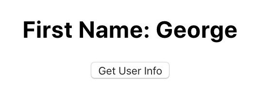 Display first name of user